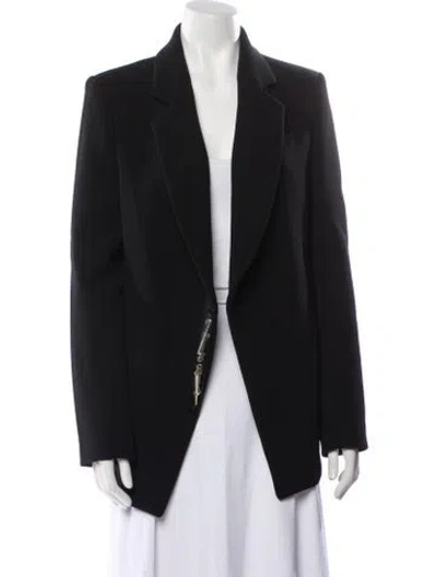 Pre-owned Anthony Vaccarello Jacket In Black