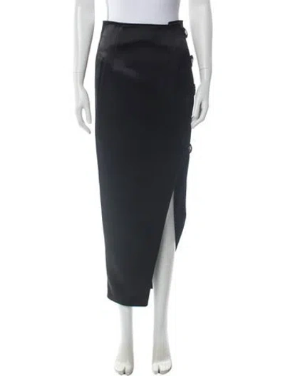 Pre-owned Anthony Vaccarello Midi Length Skirt W/ Tags In Black