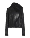 ANTHONY VACCARELLO ANTHONY VACCARELLO WOMAN JACKET BLACK SIZE 6 SHEEPSKIN