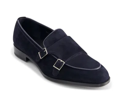 Anthony Veer Beaumont Monk Strap Slipon In Blue
