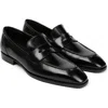 Anthony Veer Belmont Penny Loafer In Onyx Shine Black