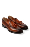Anthony Veer Camden Tassel Loafer In Amber Cognac Tan