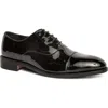 Anthony Veer Clinton Cap Toe Oxford In Black Patent