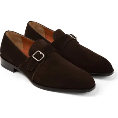 Anthony Veer Dunhill Single Monk In Tobacco Velvet Brown