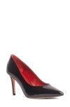 Anthony Veer Edith Stiletto Pump In Black Patent