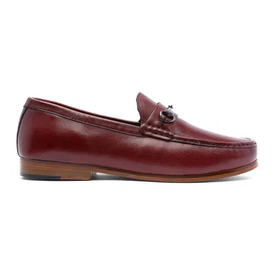 Anthony Veer Filmore Bit Loafers In Red