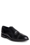 Anthony Veer Ford Quarter Brogue Cap Toe Oxford In Black