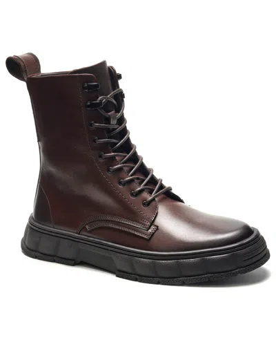 Anthony Veer Men's Bastion Lace-up Ankle Boots In Brown
