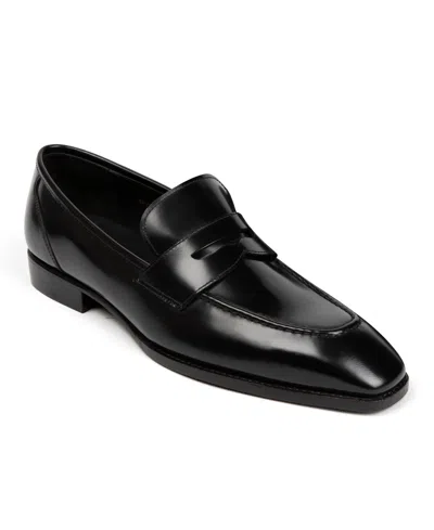 Anthony Veer Men's Belmont Leather Penny Loafers In Onyx Shine Black