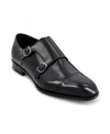 Anthony Veer Men's Bexley Double Monk Slip On Oxford In Black
