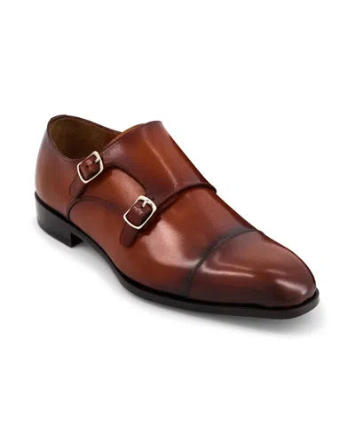 Anthony Veer Men's Bexley Double Monk Slip On Oxford In Brown