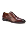 Anthony Veer Men's Bill Cap Toe Oxford Leather Dress Shoes In Burnished Mahogany