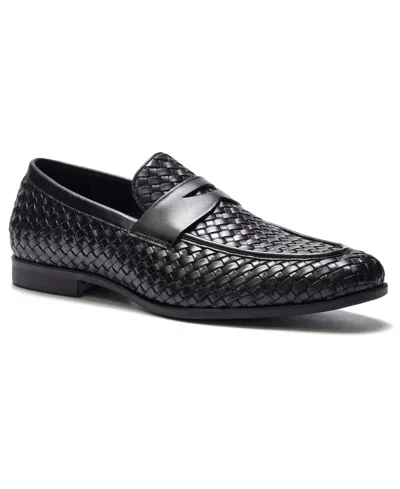 Anthony Veer Men's Cairo Woven Loafers In Black