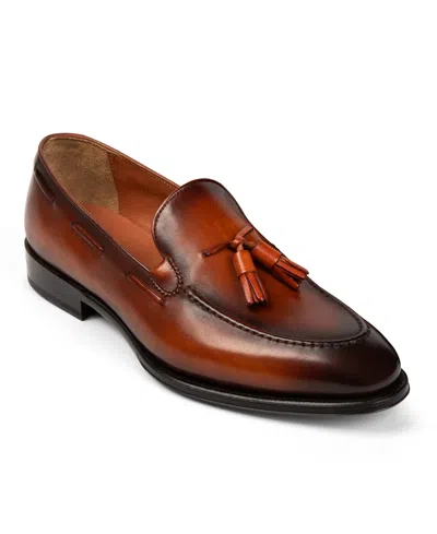 Anthony Veer Men's Camden Tassel Dress Loafers In Amber Cognac Tan