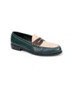 Anthony Veer Como Penny Loafer In Dark Green
