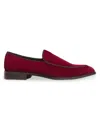Anthony Veer Men's Craige Suede Slip-on Loafers In Red