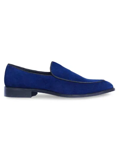 Anthony Veer Men's Craige Suede Slip-on Loafers In Navy