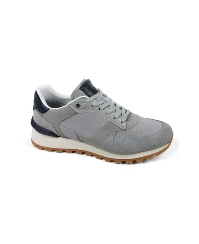 Anthony Veer Men's Edward Runner Sneaker In Gray Navy