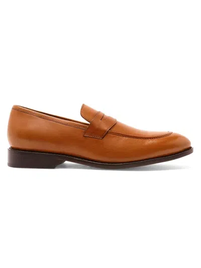 Anthony Veer Men's Gerry Leather Penny Loafers In Tan
