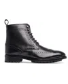 Anthony Veer Grant Wingtip Boots In Black