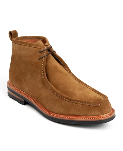 Anthony Veer Men's Heritage Moc Chukka Boots In Golden Fawn Brown Suede