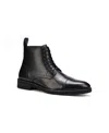 Anthony Veer Men's Monroe Lace-up Goodyear Casual Leather Dress Boots In Black