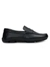 Anthony Veer Men's Leather Penny Loafers In Black