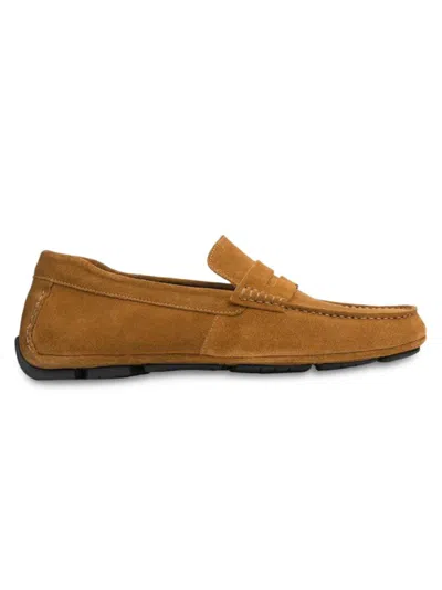 ANTHONY VEER MEN'S LEATHER PENNY LOAFERS