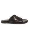 Anthony Veer Men's Marrakesh Leather Slides In Black