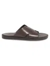 Anthony Veer Men's Marrakesh Leather Slides In Brown