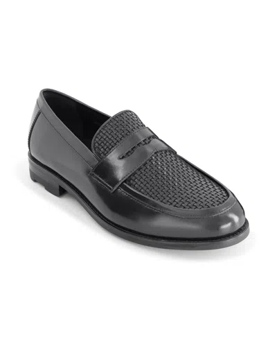 ANTHONY VEER MEN'S MERCER SLIP ON LEATHER PENNY LOAFERS