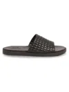 Anthony Veer Men's Miami Comfort Slip On Slides In Black