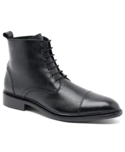 Anthony Veer Men's Monroe Lace-up Goodyear Casual Leather Dress Boots In Black