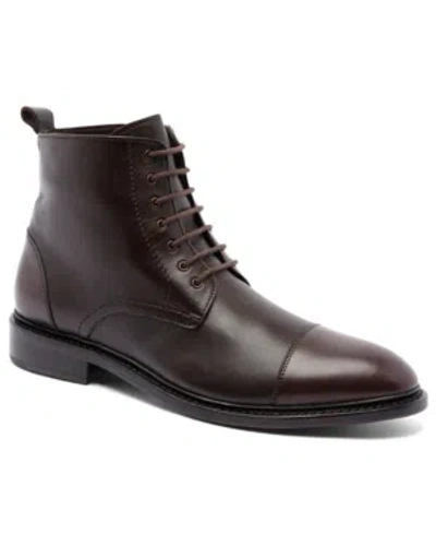 Anthony Veer Men's Monroe Lace-up Goodyear Casual Leather Dress Boots In Brown