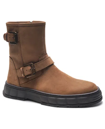 Anthony Veer Men's Ranger Biker Boots In Brown