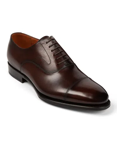 Anthony Veer Men's Regent Cap Toe Leather Oxford Dress Shoes In Chestnut Depth Brown