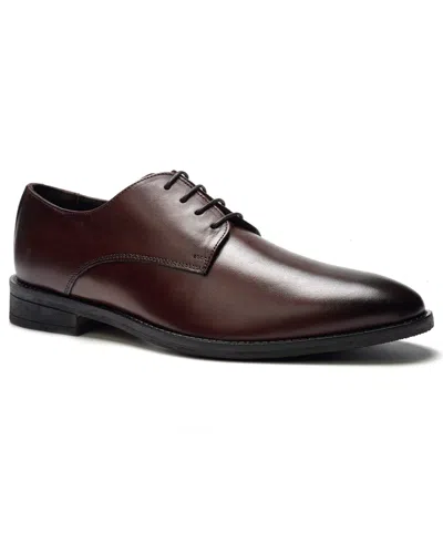Anthony Veer Men's Rowan Round-toe Derby Shoes In Brown