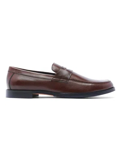 ANTHONY VEER MEN'S SHERMAN LEATHER PENNY LOAFERS