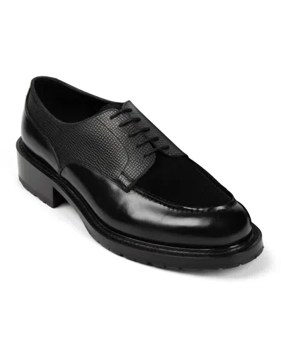 Anthony Veer Men's Sierra Moc Dress Shoes In Midnight Grain Black