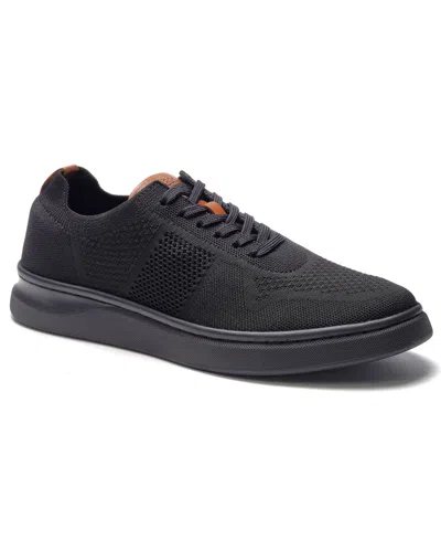 Anthony Veer Men's Stride Knit Lace-up Shoes In Black