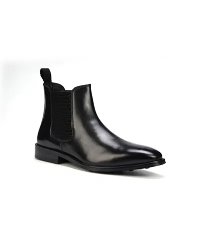 Anthony Veer Men's Thomas Leather Pull Up Chelsea Boots In Black