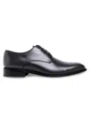 Anthony Veer Truman Plain Derby Mens Dress Shoes Wingtip Oxfords In Black