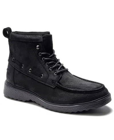 Anthony Veer Men's Tundra Moc-toe Boots In Black