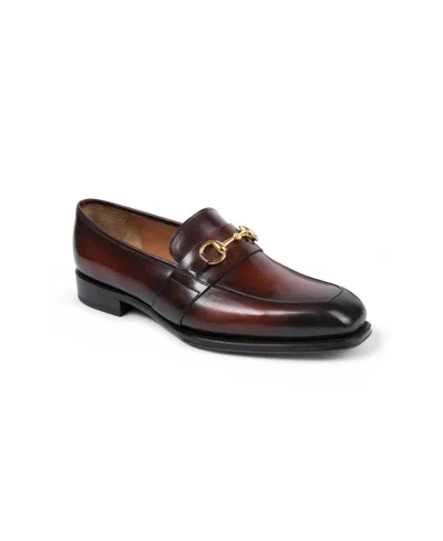 Anthony Veer Men's Verona Bit Loafer Dress Shoe In Cognac Antique