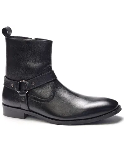 Anthony Veer Men's Westin Side Zipper Harness Boots In Black