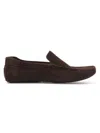Anthony Veer Men's William House Suede Loafers In Chocolate