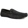 Anthony Veer Mens Leather Slip On Loafers In Blue