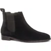 Anthony Veer Michelle Chelsea Boot In Black Suede