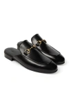 Anthony Veer Milano Horsebit Mule In Obsidian Black