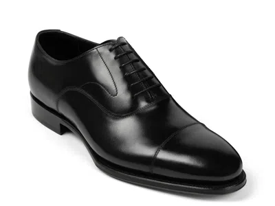 Anthony Veer Regent Cap Toe Oxford In Black